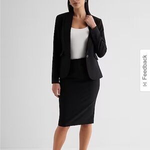 Express High Waisted Black Pencil Skirt